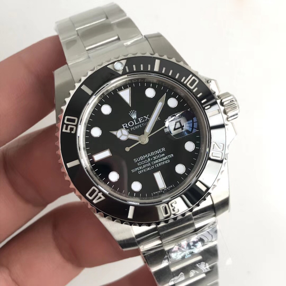 Replica Rolex Submariner 116610 Black Ceramic AR Factory - View 2