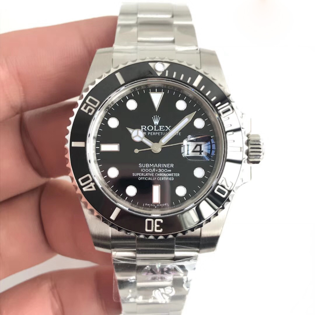 Replica Rolex Submariner 116610 Black Ceramic AR Factory - View 1