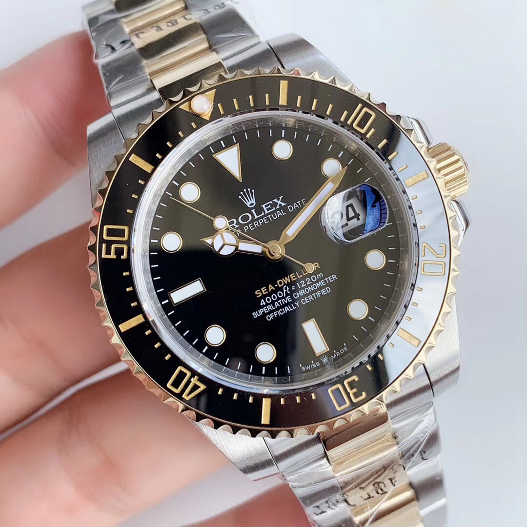 Replica Rolex Sea-Dweller 126603 New for Two-Tone Rolesor Baselworld 2019 Black Ceramic AR Factory - View 2