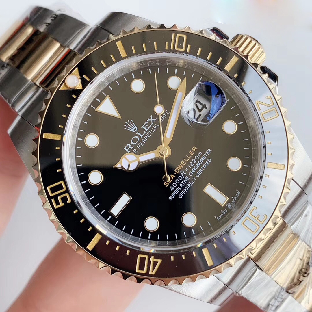 Replica Rolex Sea-Dweller 126603 New for Two-Tone Rolesor Baselworld 2019 Black Ceramic AR Factory - View 5