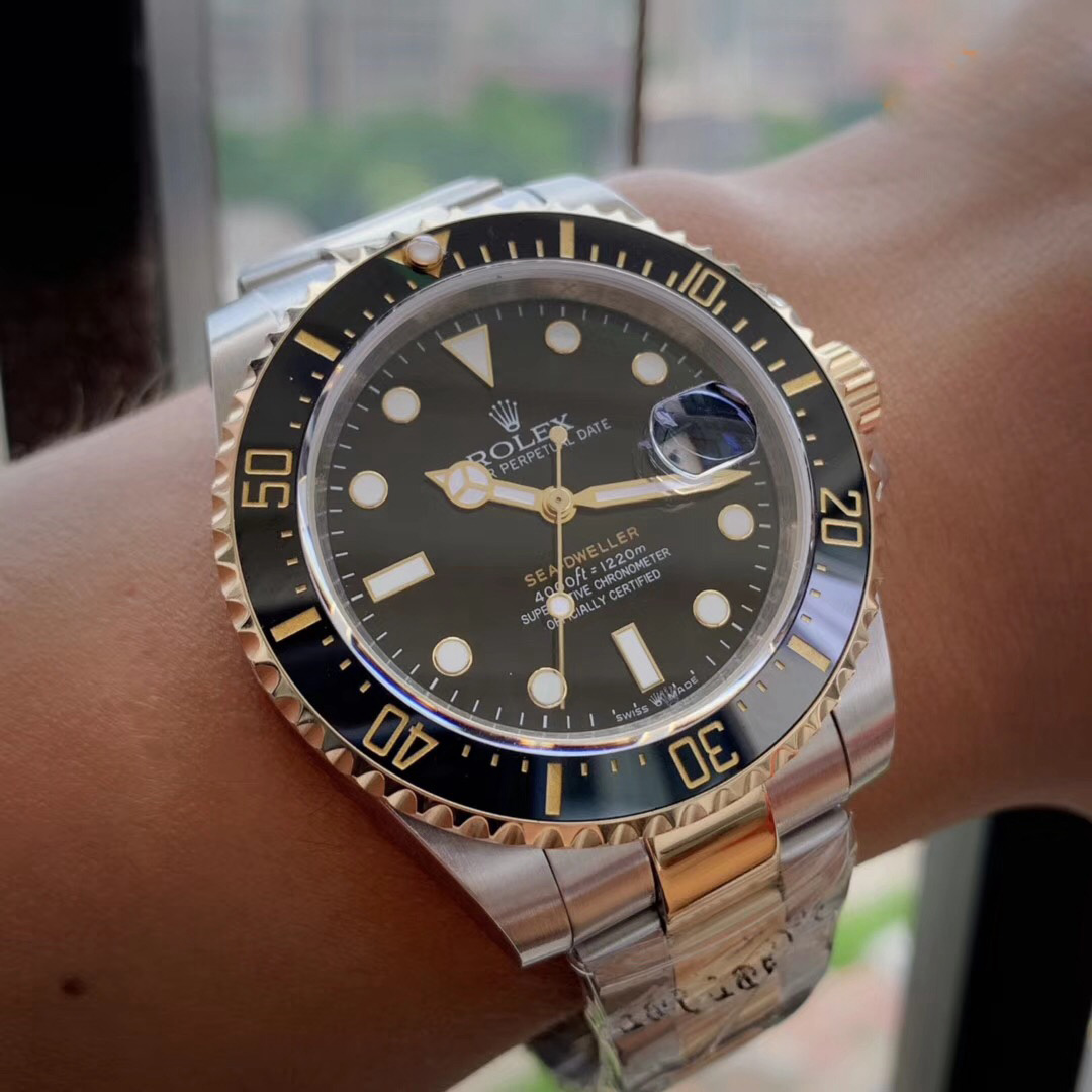 Replica Rolex Sea-Dweller 126603 New for Two-Tone Rolesor Baselworld 2019 Black Ceramic AR Factory - View 4