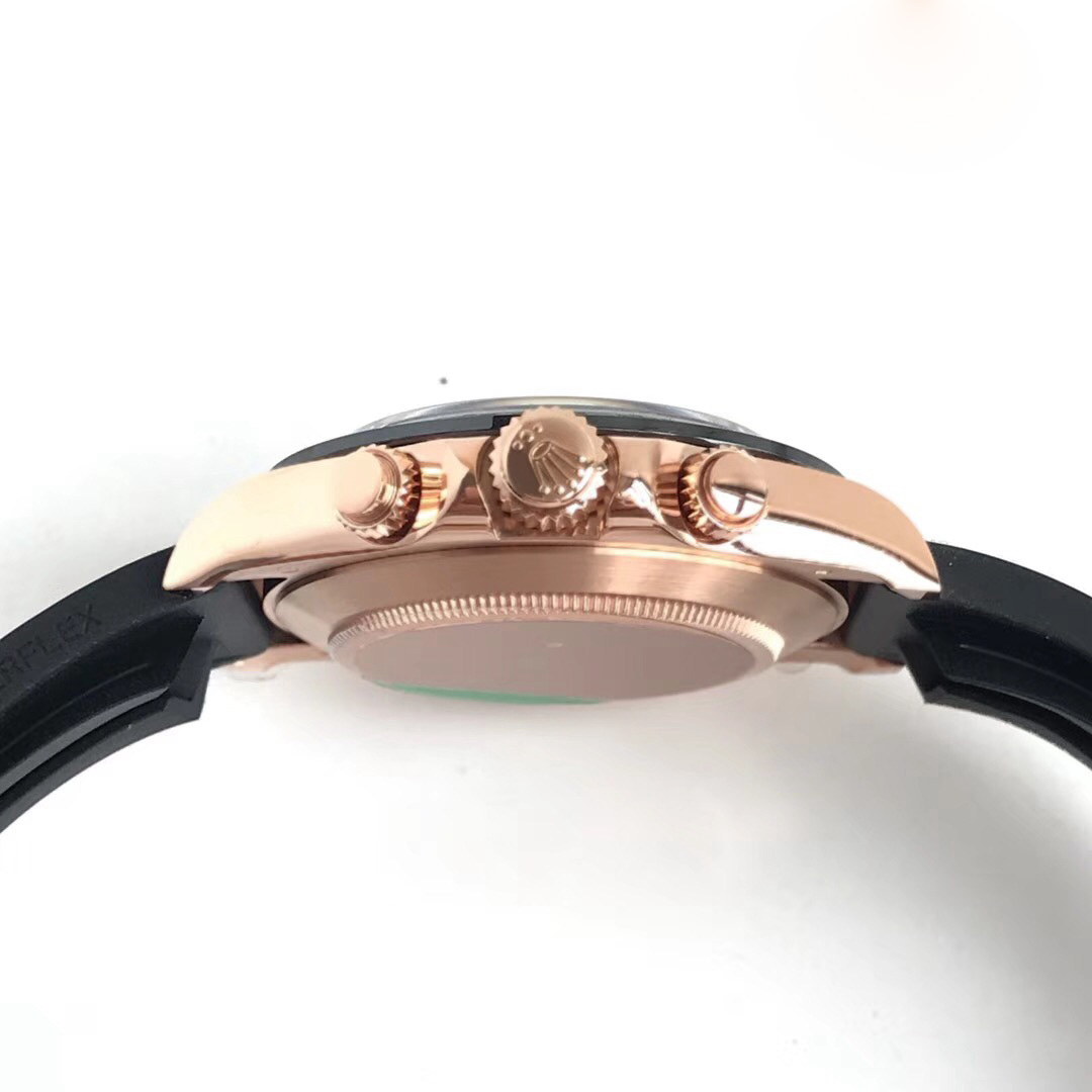 Replica Rolex Daytona Cosmograph 116515LN AR Factory Rose Gold Black Dial Swiss - View 6