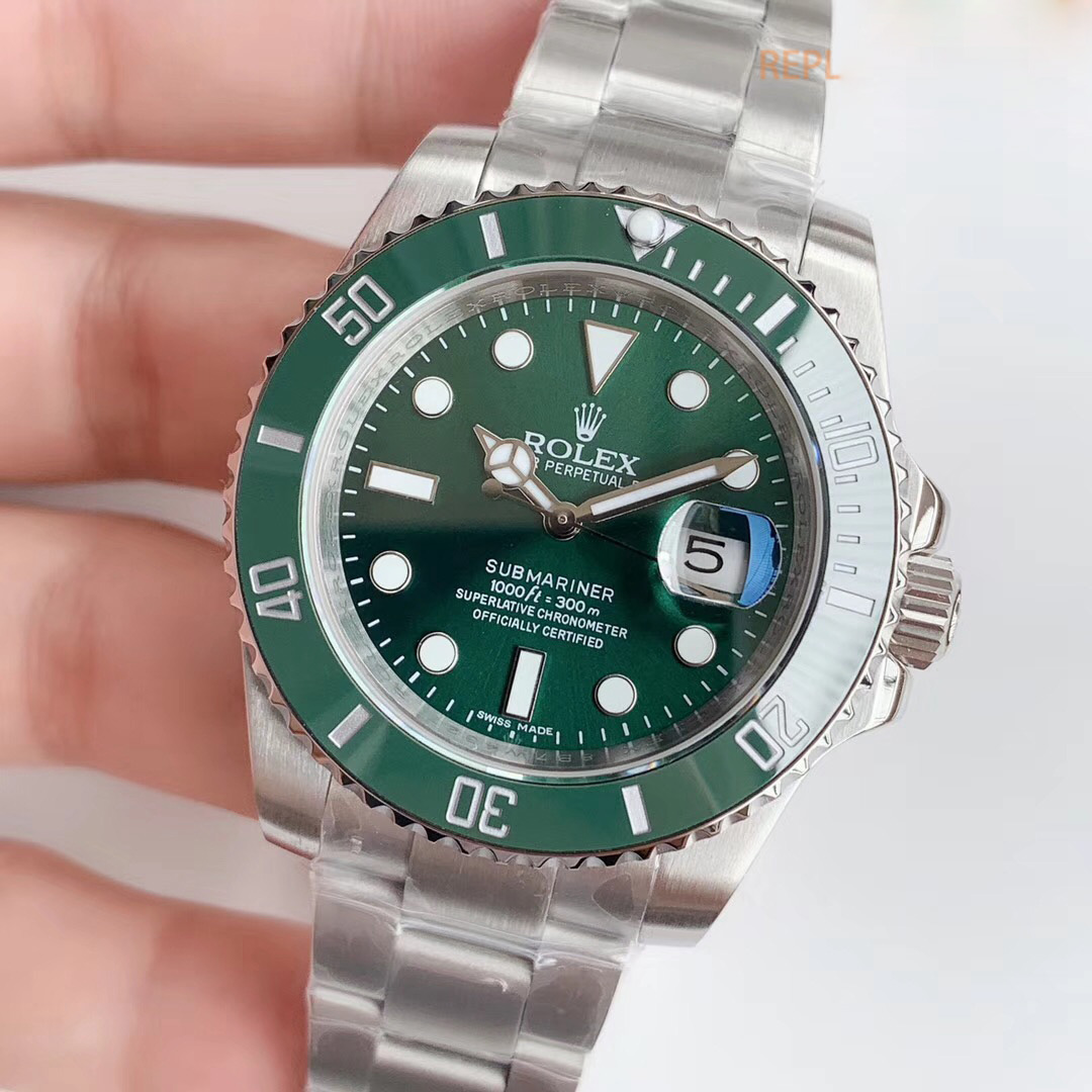 Replica Rolex Submariner Date Noob Factory V3 Version Stainless Steel Green - View 3