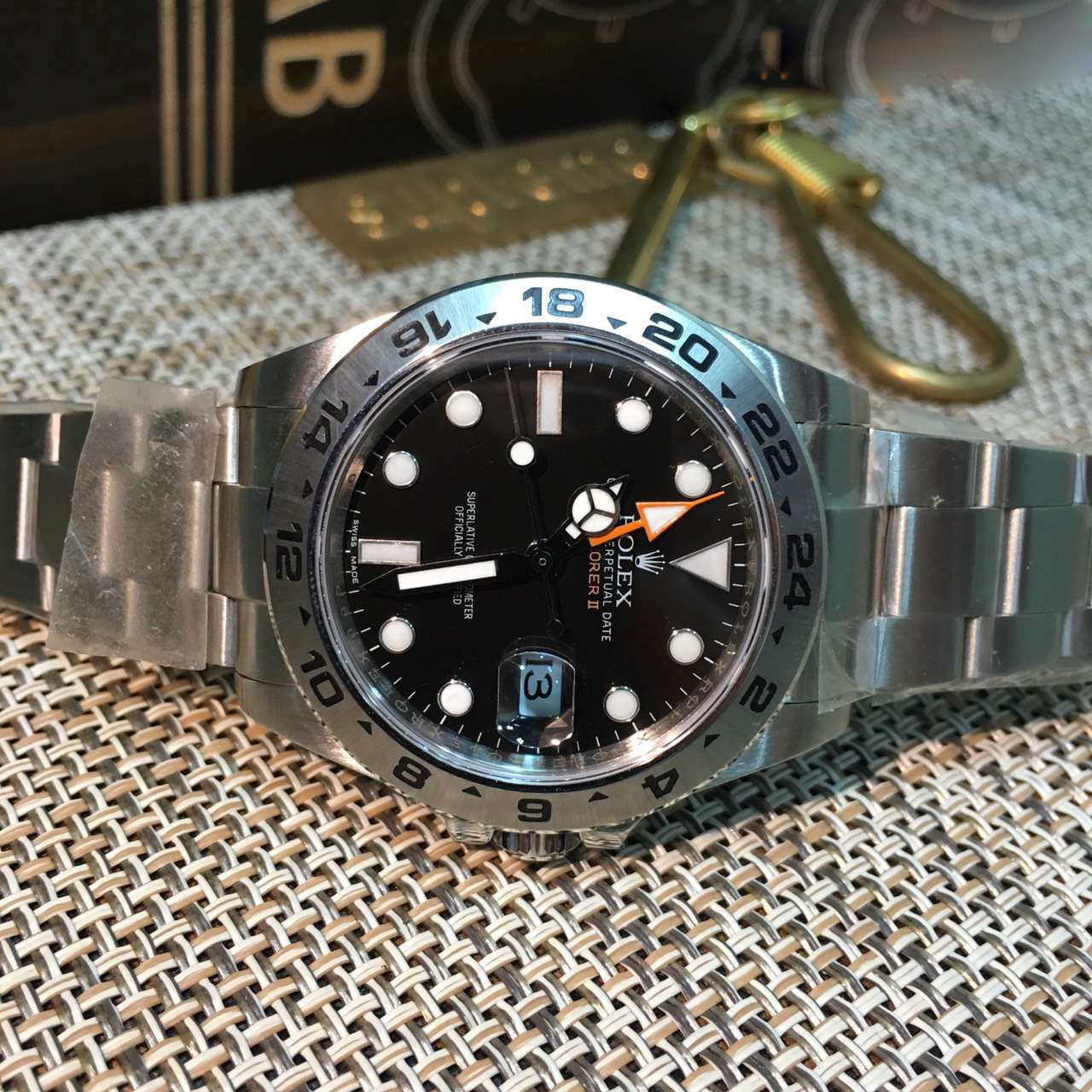 Replica Rolex EXPLORER II Noob factory Stainless Steel black - View 2