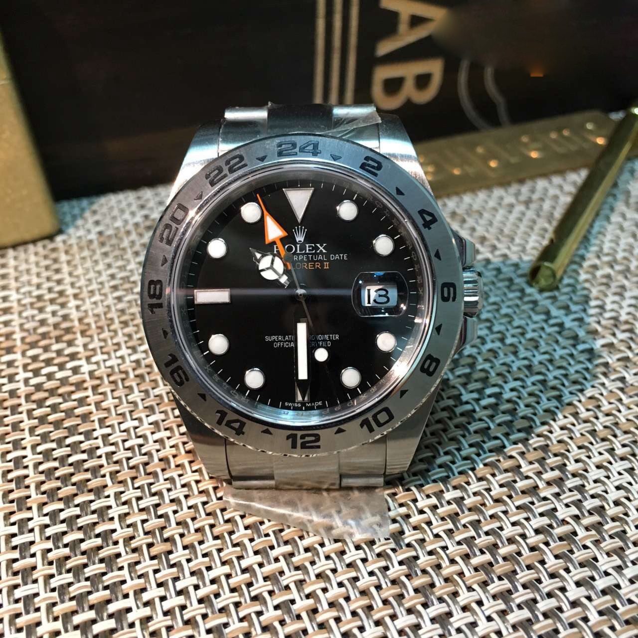 Replica Rolex EXPLORER II Noob factory Stainless Steel black - View 3