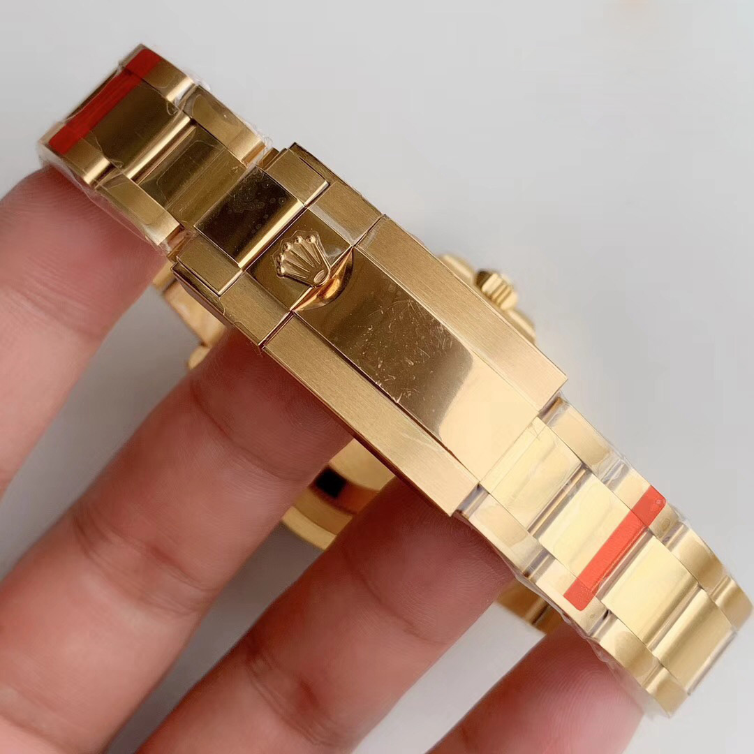 Replica Rolex GMT-Master II EW factory yellow gold with Stainless Steel Black - View 8