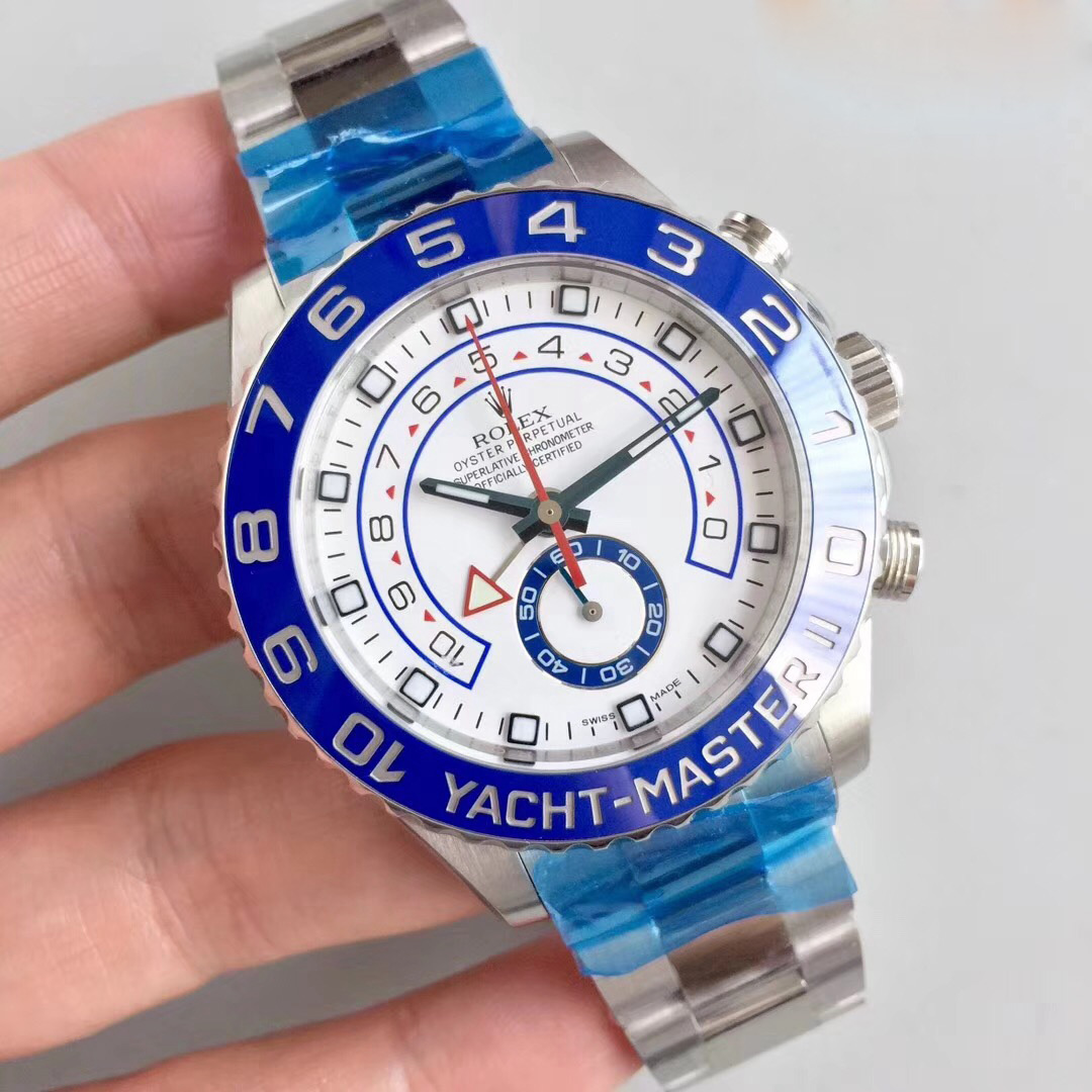 Replica Rolex Yacht-Master II 116689 JF Stainless Steel White - View 2
