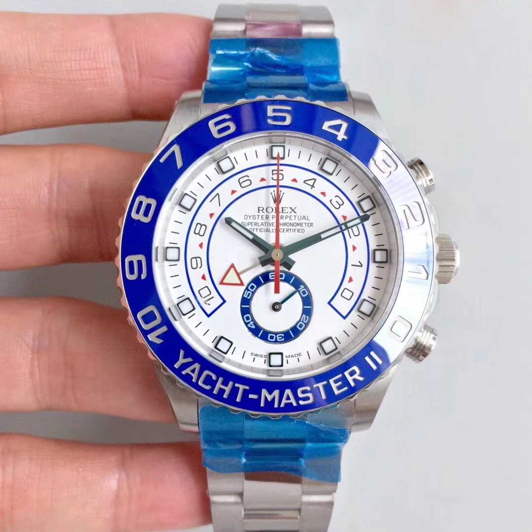Replica Rolex Yacht-Master II 116689 JF Stainless Steel White - View 1