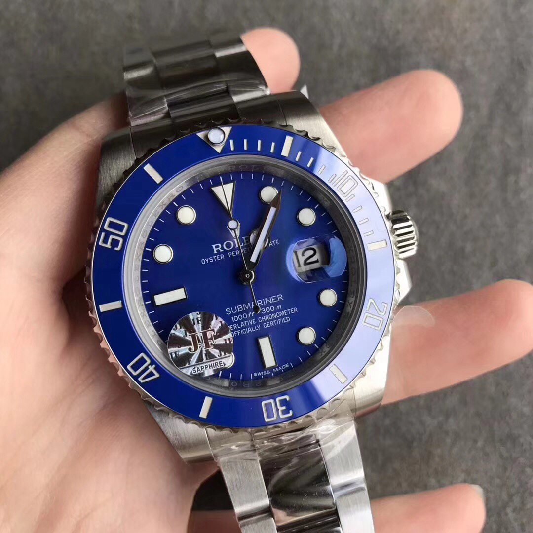 Replica Rolex Submariner Date 116619LB JF Stainless Steel Blue Dial-2 - View 3