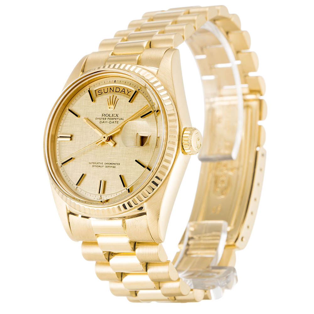 Rolex Day-Date Champagne 1803 36 MM Yellow Gold Case President Dial Replica