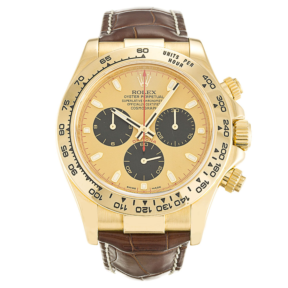 Replica Rolex (unchanged) Daytona Dial Black 116518 - View 1