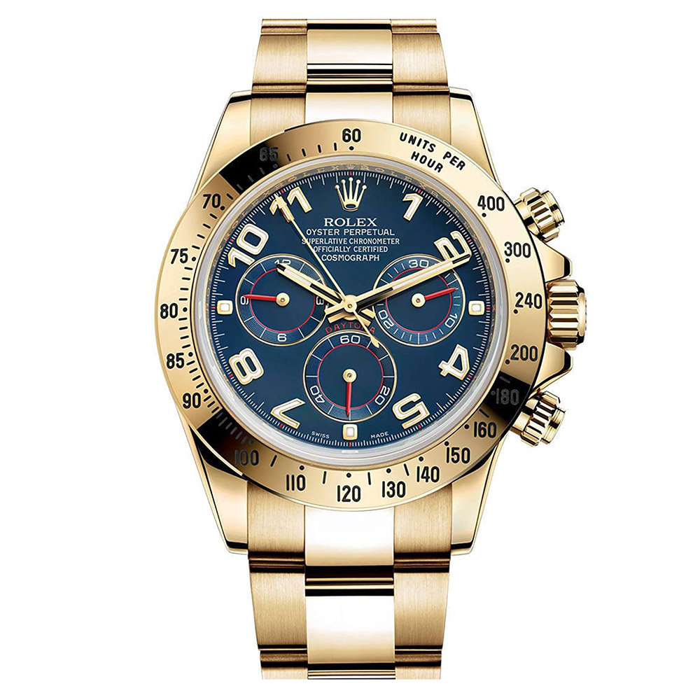 Replica Rolex (unchanged) Daytona Dial Blue 116528 - View 1