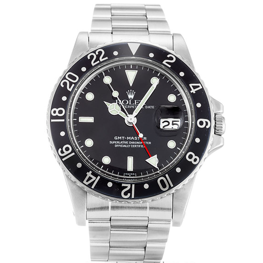 Replica Rolex (unchanged) GMT Master Black 16750 - View 1