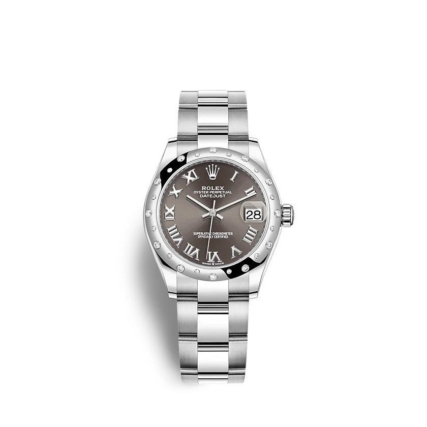 Replica Rolex Datejust 31mm 278344RBR Dark grey - View 1