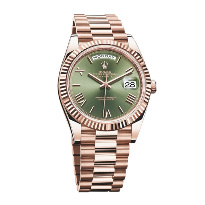 Rolex Day-Date 228235 Everose Green Roman Dial Rose Gold product image 3