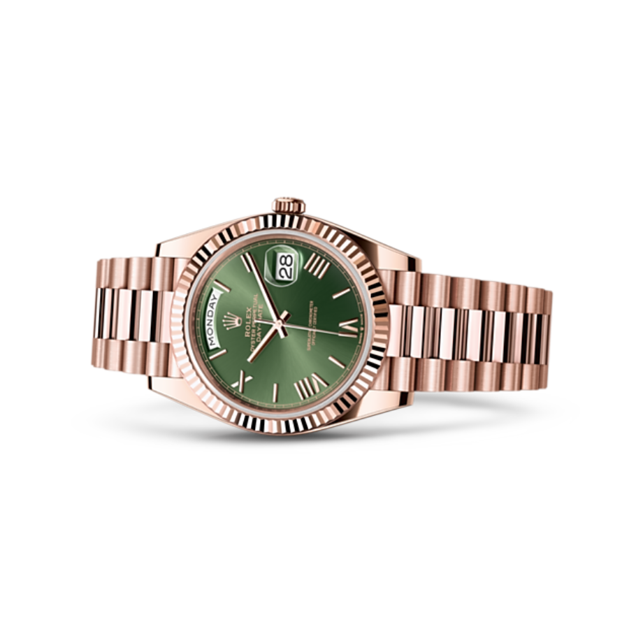 Rolex Day-Date 228235 Everose Green Roman Dial Rose Gold product image 6