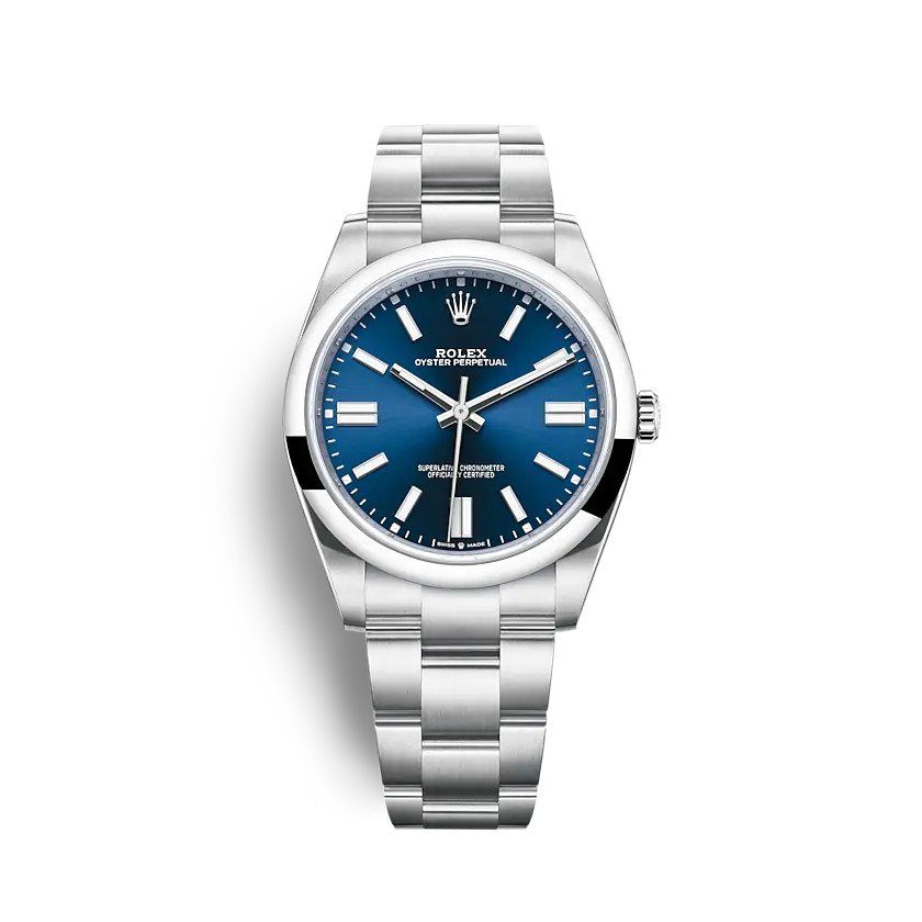 Replica Rolex Oyster Perpetual 41mm Blue - View 1