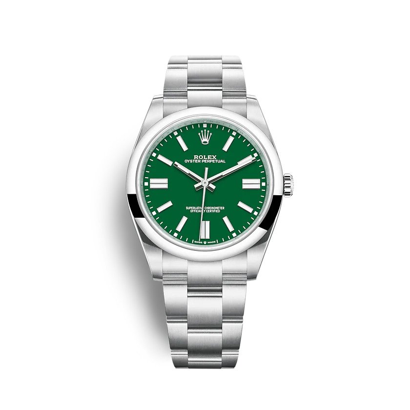 Replica Rolex Oyster Perpetual 41mm Green - View 1