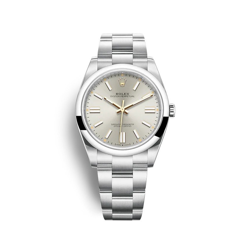 Replica Rolex Oyster Perpetual 41mm Silver - View 1