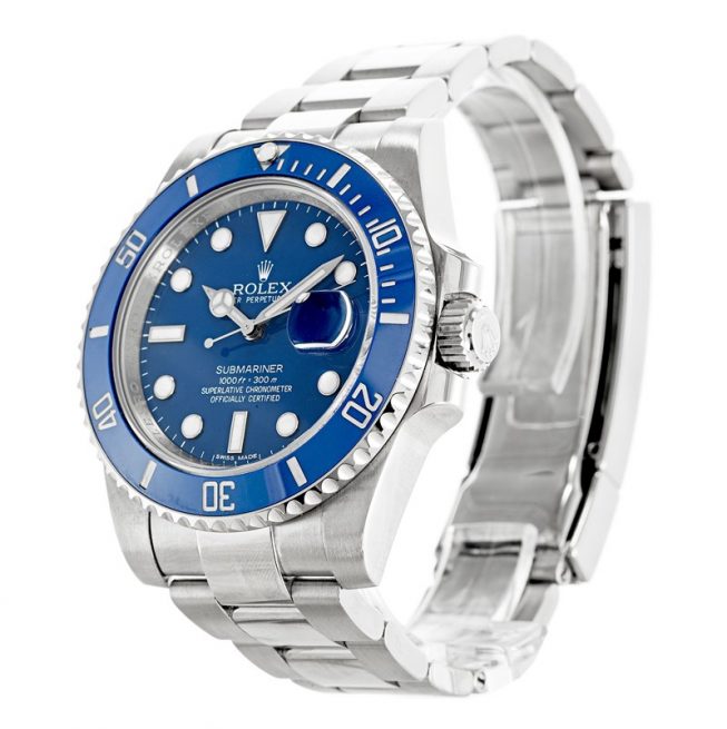 Replica Rolex Submariner Blue 116619LB - View 2