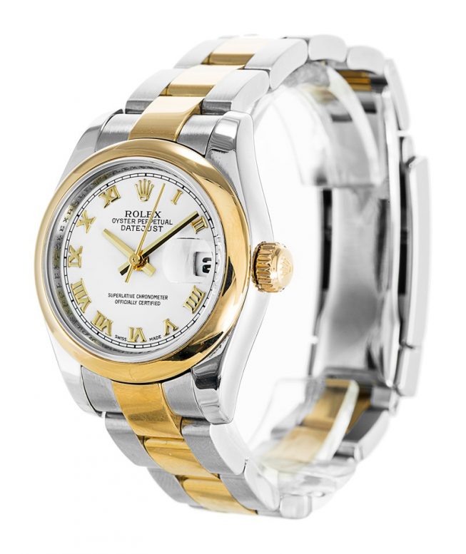 Replica Rolex Datejust Roman Numerals Ladies 179163 - View 2