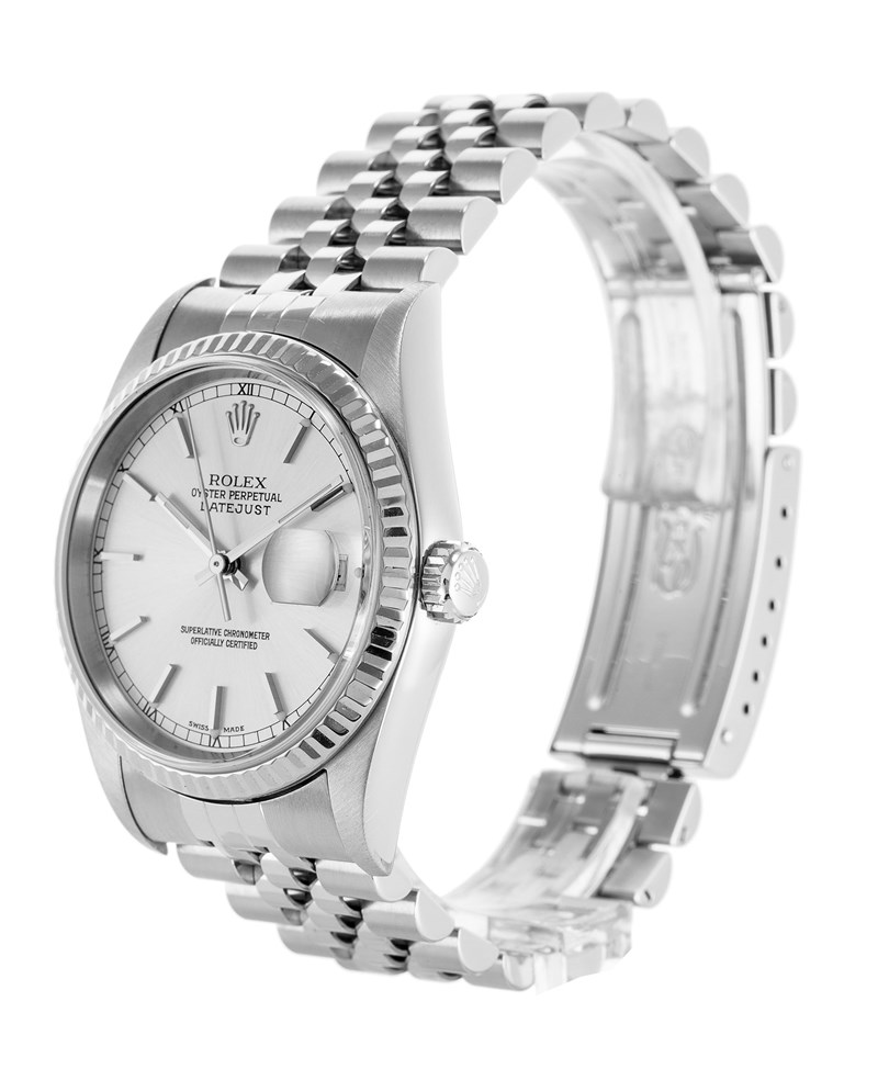 Rolex Datejust Acier 16234 36 MM Oyster Steel Silver Dial Jubilee Strap Replica