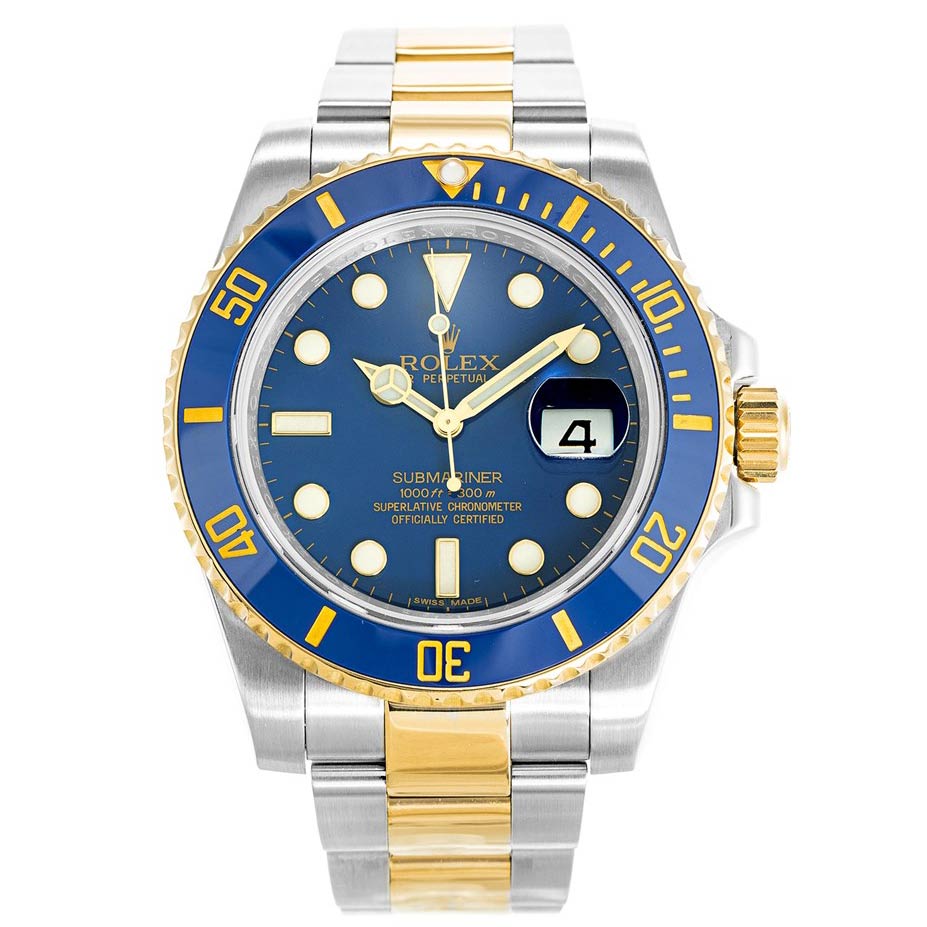 Replica Rolex (unchanged) Submariner Bicolore 116613LB - View 1