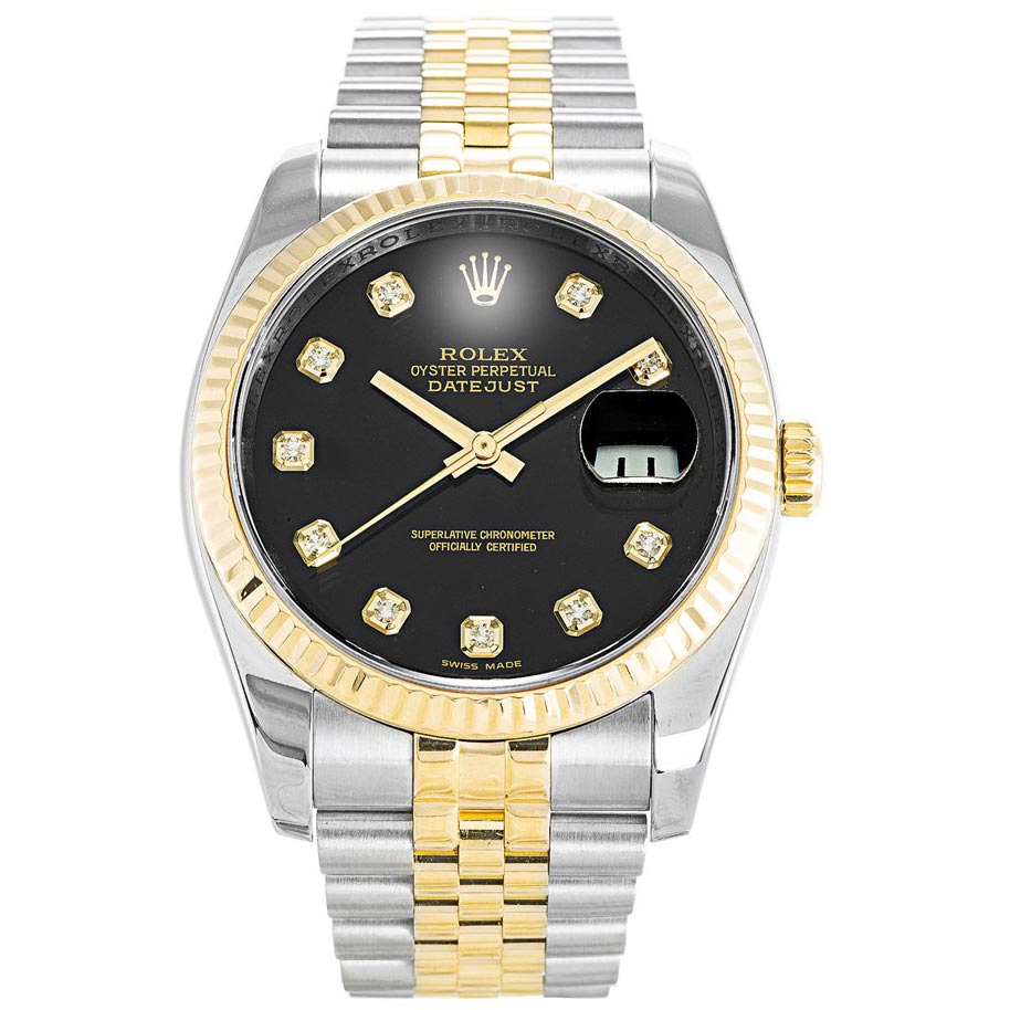 Replica Rolex (unchanged) Datejust Bicolore Black - View 1
