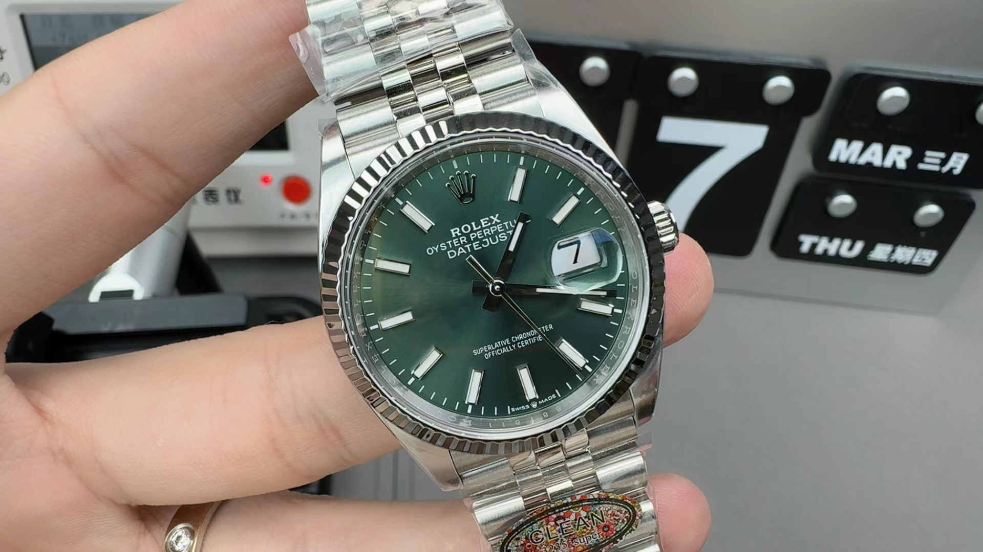 Clean Factory Datejust 36 126234 – Green Dial 36mm Rolex Clone - clean factory product image 6