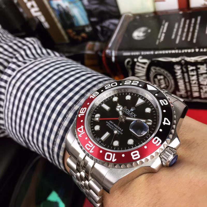 Replica Rolex GMT-Master II Red-Black | RLX 17 - View 3