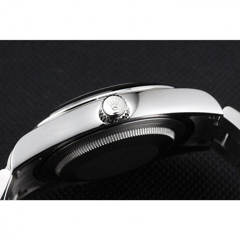 Replica Rolex Milgauss Black Dial Orange Markings Stainless Steel Case And Bracelet - View 6