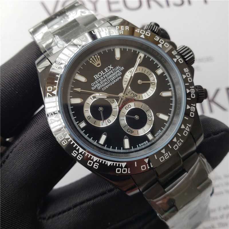 Replica Rolex Daytona Black | RLX 136 - View 1