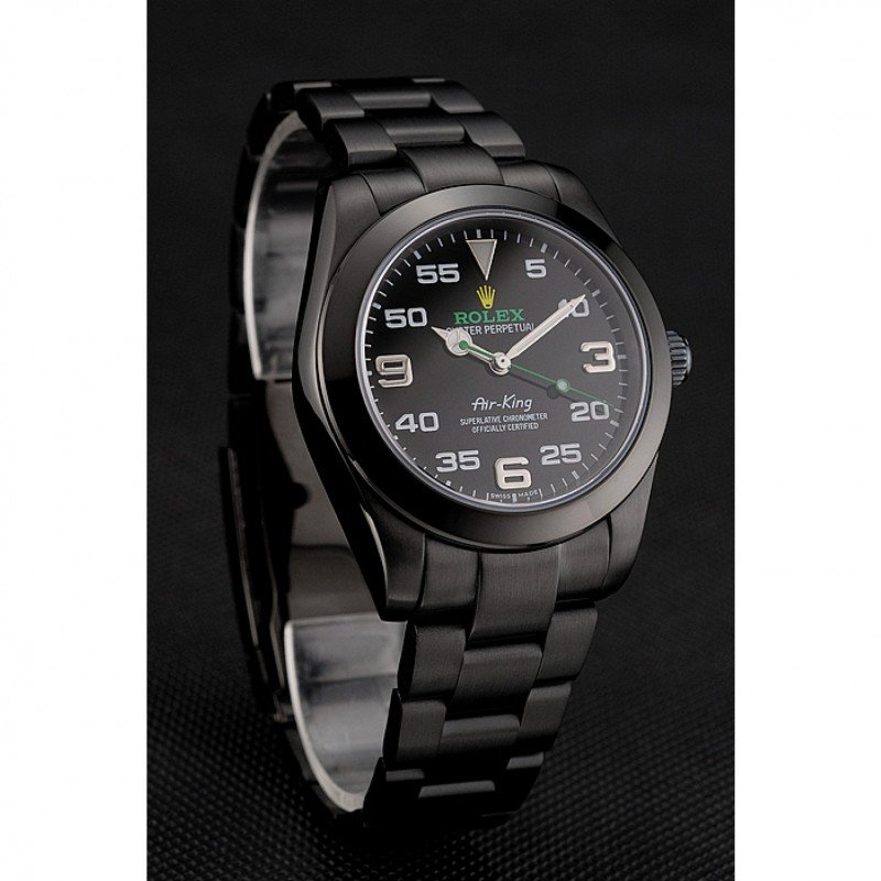 Replica Rolex Air-King Black Dial 1454019 - View 2
