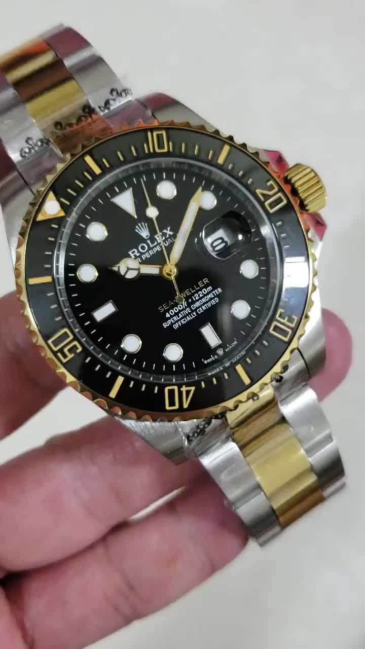 Replica Rolex Sea-Dweller Silver-Gold | RLX 89 - View 1