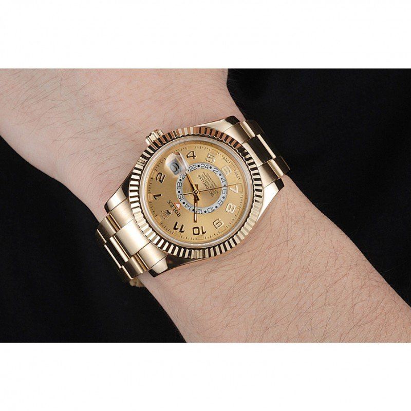 Replica Rolex Sky Dweller Oyster Perpetual Special Edition 2012 Yellow Gold 80243 - View 7