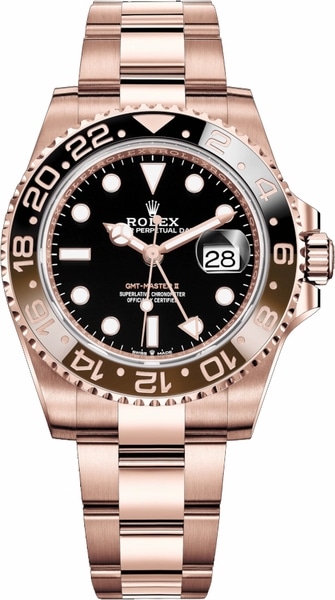 Replica Rolex (unchanged) GMT-Master II Root Beer Or Rose 126715CHNR - View 1