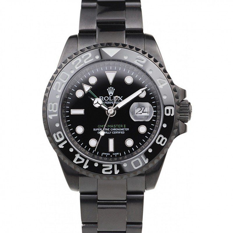 Replica Rolex GMT Master II Full PVD Pro-Hunter Edition - View 1