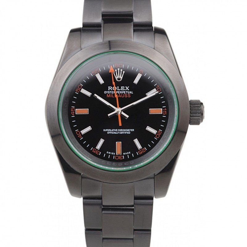 Replica Rolex Milgauss Pro-Hunter Tinted Green Saphire Black Dial PRL05090290 - View 1