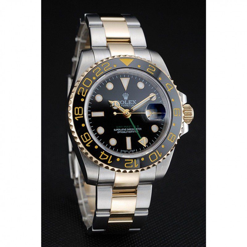 Replica Rolex GMT Master Black Bezel Black Dial 80295 - View 5