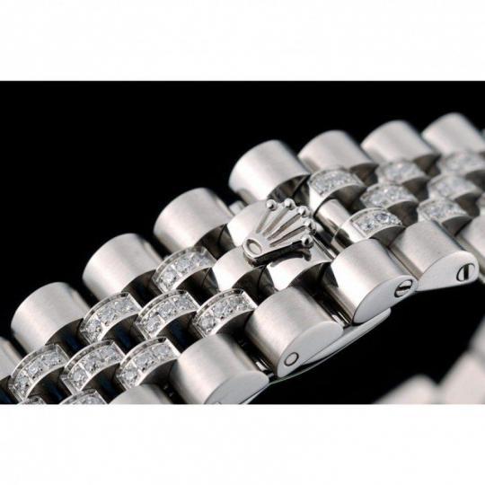 Replica Rolex DayDate Diamond Plated Stainless Steel Bracelet Diamond Plated Dial 41985 - View 10