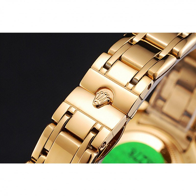 Replica Rolex Datejust Diamond Dial Pink Jewels Bezel Gold Case And Bracelet 622835 - View 10