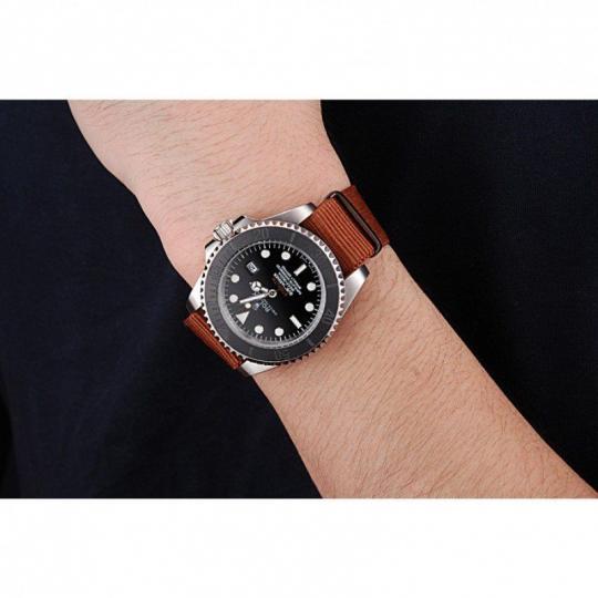 Replica Rolex Submariner STEALTH MK III Brown Fabric Band rl425 621387 - View 6