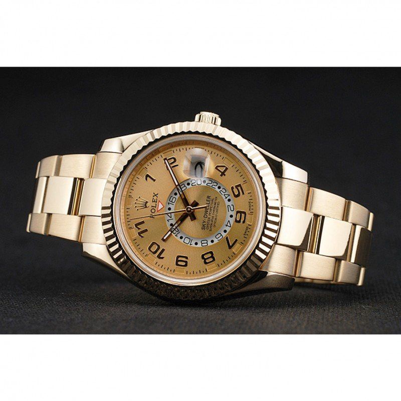 Replica Rolex Sky Dweller Oyster Perpetual Special Edition 2012 Yellow Gold 80243 - View 5
