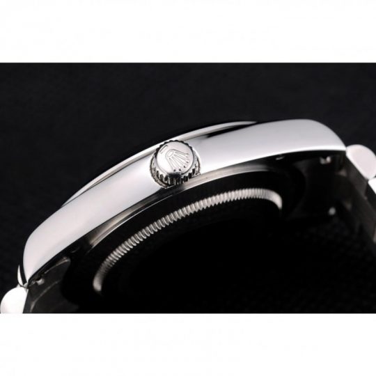 Replica Rolex DateJust Polished Stainless Steel Bezel Grey Dial 42000 - View 9