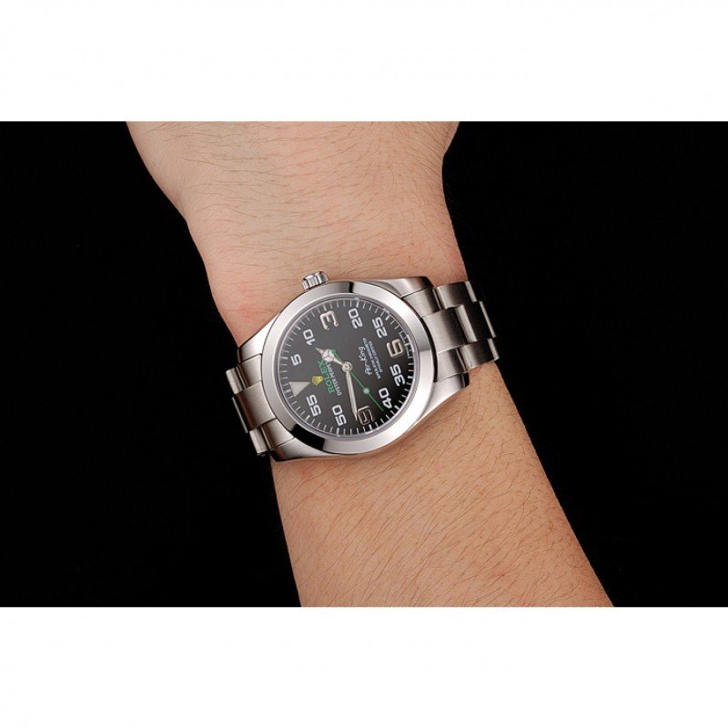 Replica Rolex Air-King Black Dial 1454020 - View 6