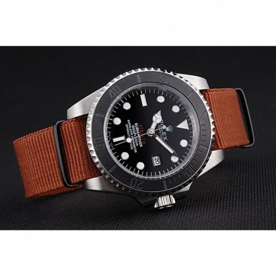 Replica Rolex Submariner STEALTH MK III Brown Fabric Band rl425 621387 - View 4