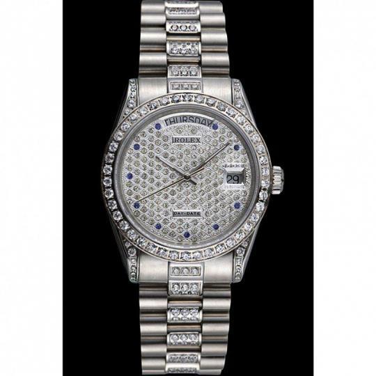 Replica Rolex Day-Date Diamonds-SRL182 621612 - View 8