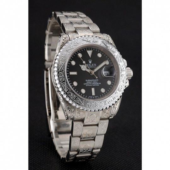 Replica Rolex Submariner Skull Limited Edition Black Dial White Case And Bracelet 1454093 - View 4