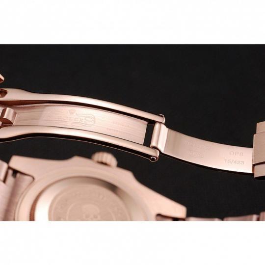 Replica Rolex Submariner Skull Limited Edition Black Dial Rose Gold Case And Bracelet 1454086 - View 10