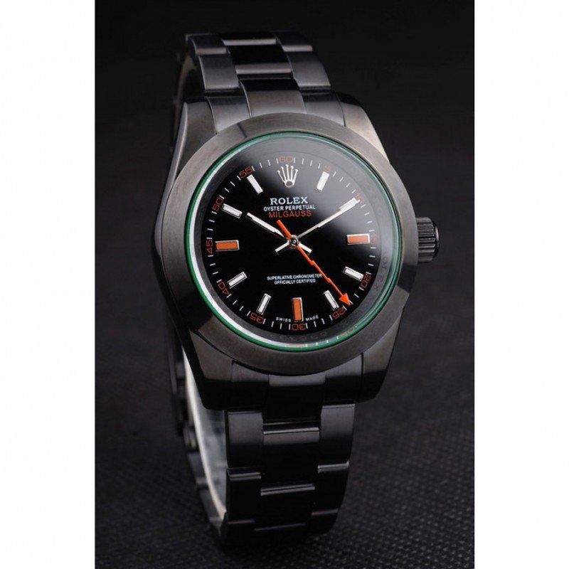 Replica Rolex Milgauss Pro-Hunter Tinted Green Saphire Black Dial PRL05090290 - View 3